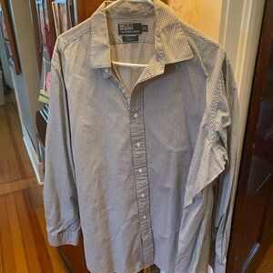 Ralph Lauren Men’s blk/white mini Check Button-Down shirt  long sleeves